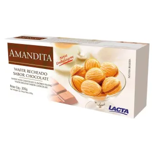WAFER LACTA AMANDITA CREME C/CACAU 200GR