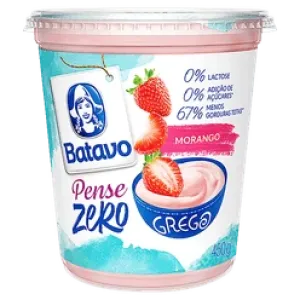 IOGURTE BATAVO GREGO DESNATADO C/ MORANGO 500GR