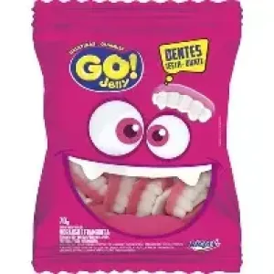 BALA DE GELATINA GO JELLY DENTES 70GR