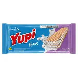 WAFER YUPI CASAREDO BAUNILHA C/ CONFEITOS DE CHOCOLATE 80GR