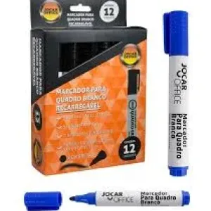 MARCADOR P/ QUADRO BRANCO JOCAR OFFICE AZUL RECARREGAVEL