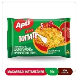 MACARRAO INSTANTANEO LAMEM APTI TOMATE 70G