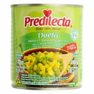 MILHO E ERVILHA EM CONSERVA PREDILECTA DUETO LATA 170GR