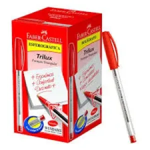 CANETA FABER-CASTELL TRILUX 032 VERMELHA