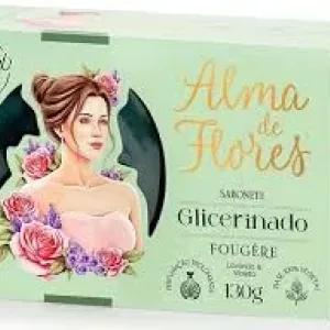 SABONETE ALMA DE FLORES ESSENCIAS GLICERINADO 130GR