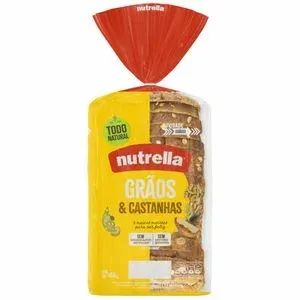 PAO DE FORMA NUTRELLA GRAOS E CASTANHAS 450G