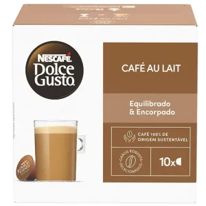 CAFE EM CAPSULA NESCAFE DOLCE GUSTO AU LAIT C/10UN 100G