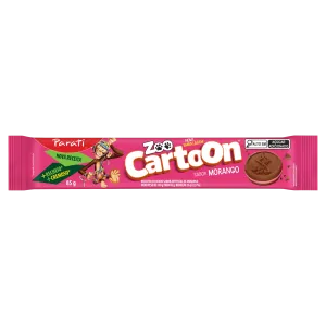 BISCOITO RECHEADO ZOON CARTOON MORANGO 85GR