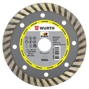 DISCO DE CORTE WURTH TURBO110X20MM