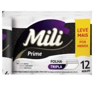 PAPEL HIGIENICO MILI PRIME COMFORT C/12