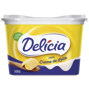 MARGARINA DELICIA C/ CREME DE LEITE S/SAL 500GR