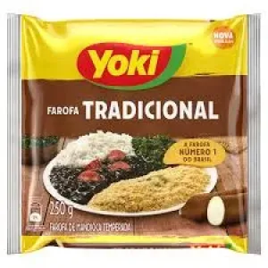 FAROFA YOKI MANDIOCA  TEMPERADA 200GR