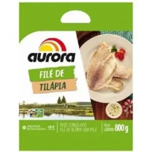 FILE DE TILAPIA  AURORA CONGELADA 800GR
