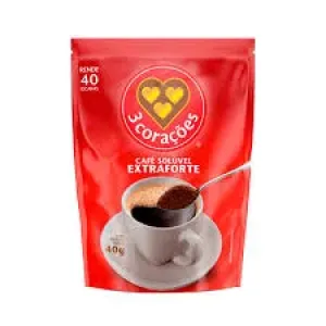 CAFE 3 CORACOES SOLUVEL PO EXTRAFORTE REFIL