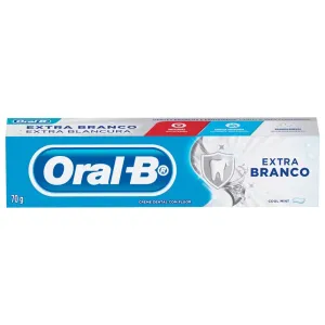 CREME DENTAL ORAL B EXTRA BRANCO 70G