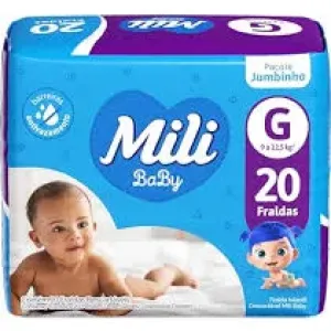 FRALDA MILI ULTRA SECA JUMBINHO G C/20