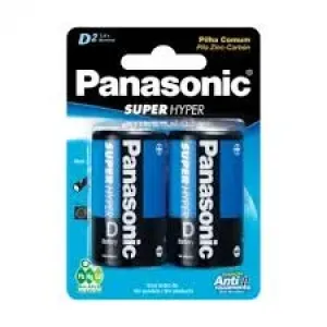 PILHA PANASONIC SUPER HYPER GRANDE C/2