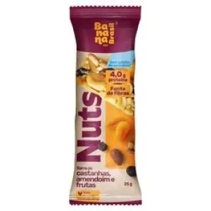 BARRA DE CEREAL NUTS CASTANHAS E FRUTAS 25G