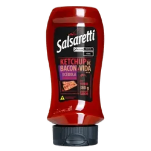 KETCHUP SALSARETTI BACON C/ CEBOLA CARAMELIZADA 380G