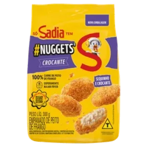 EMPANADO NUGGETS SADIA FRANGO CROCANTE 300GR