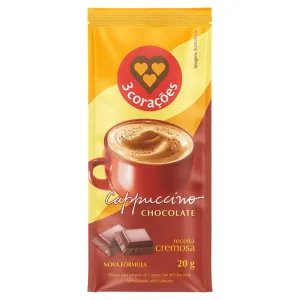 CAPPUCCINO 3 CORACOES CHOCOLATE 20G