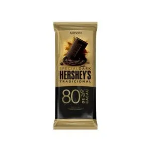 BARRA DE CHOCOLATE HERSHEYS EPECIAL DARK 80% CACAU 85GR