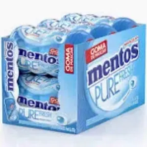 GOMA DE MASCAR MENTOS PURE FRESH MINT C/8