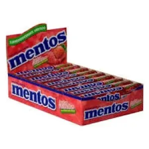 BALA MASTIGAVEIS MENTOS FRUTAS VERMELHAS C/14 37.5GR