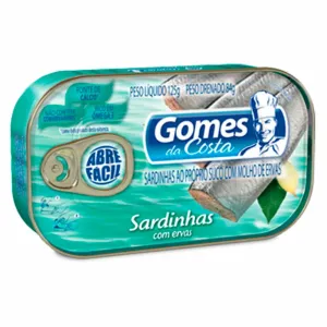 SARDINHA GOMES COSTA ERVAS FINAS 125GR
