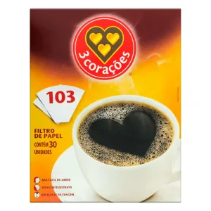 FILTRO PAPEL 3 CORACOES 103 C/30