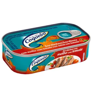 SARDINHA COQUEIRO C/ MOLHO DE TOMATE 125GR