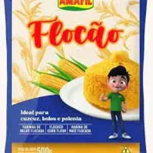 FARINHA DE MILHO AMAFIL FLOCAO S/SAL 500GR