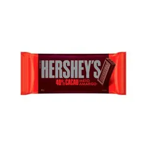 BARRA DE CHOCOLATE HERSHEYS MEIO AMARGO 40% CACAU 82G
