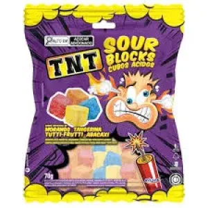 BALA DE GELATINA GO JELLY SOUR BLOCKS ACIDO 70GR