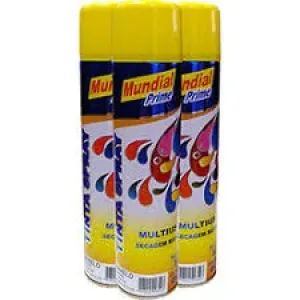 TINTA SPRAY MUNDIAL PRIME AMARELO 400ML
