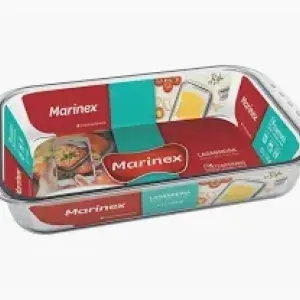 ASSADEIRA MARINEX VIDRO RETANGULAR FUNDA 3.7L