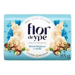 SABONETE FLOR YPE ROSAS BRANCAS AVELA 85GR
