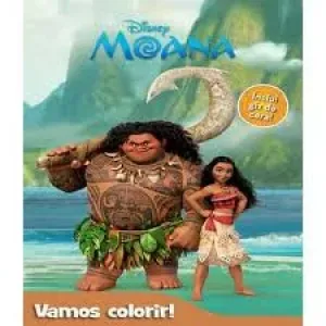 LIVRO DISNEY CORES COM GIZ MOANA