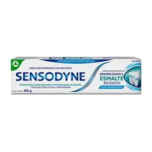 CREME DENTAL SENSODYNE SENSI E ESMALTE  MENTA 100G