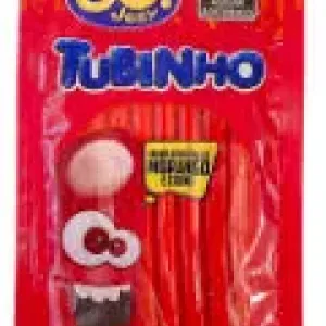 BALA GO JELLY TUBINHO MORANGO 70GR