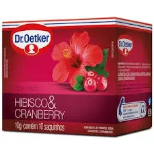 CHA DR OETKER MISTO HIBISCO E CRANBERRY SAQUINHOS C/10 10GR