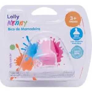 BICO DE MAMADEIRA LOLLY  ESCOLHA DE AMOR TRANSPARENTE TAM2 REF006201