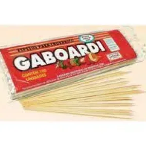 ESPETOS DE BAMBU P/CHURRASCO  GABOARDI 250MM C/80UN
