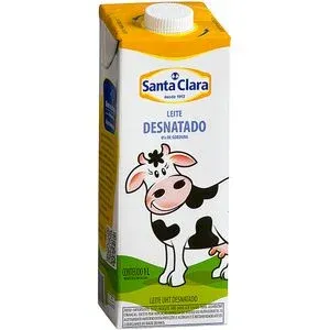LEITE UHT SANTA CLARA DESNATADO C/ROSCA 1L