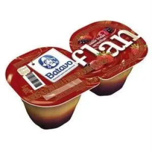 SOBREMESA LACTEA BATAVO FLAN BAUNILHA/FRUTAS VERMELHAS 200G C/2
