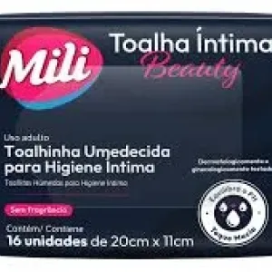 TOALHAS UMEDECIDAS MILI P/HIGIENE INTIMA