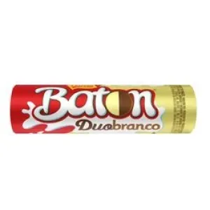CHOCOLATE GAROTO BATON DUO BRANCO CHOCOLATE AO LEITE E CHOCOLATE BRANCO 16GR