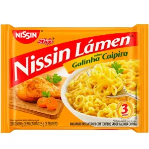MACARRAO INSTANTANEO NISSIN LAMEN GALINHA CAIPIRA 85G