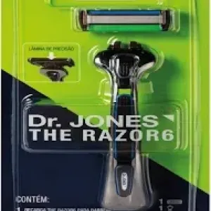 APARELHO DE BARBEAR DR JONES THE RAZOR6 C/RECARGA