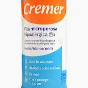 FITA MICROPOROSA CREMER BRANCO 2,5CM X 4,5CM